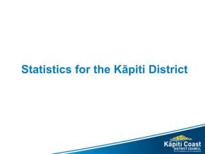 Statistics for the Kāpiti District