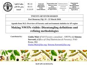 Making Nwfps Visible: Disentangling Definitions and Refining Methodologies