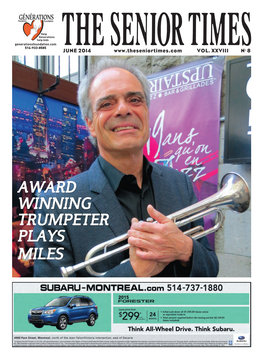 Award Winning Trumpeter Plays Miles Upper Canada Playhouse $89 the Ladies Foursome by Norman Foster, July 6