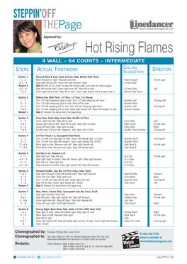 Hot Rising Flames 4 Wall – 64 Counts – Intermediate