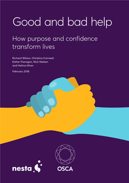 Good and Bad Help: How Purpose and Confidence Transform Lives Good and Bad Help