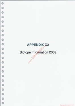 APPENDIX C2 Biotope Information 2009