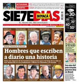 Hombres Que Escriben a Diario Una Historia