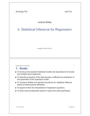 4. Statistical Inference for Regression
