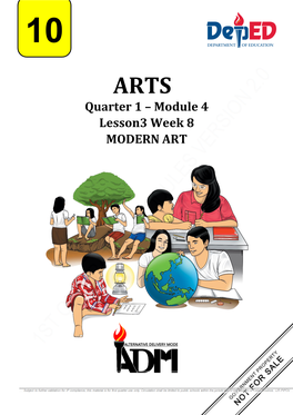 Quarter 1 – Module 4 Lesson3 Week 8 MODERN ART