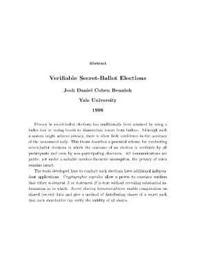 Veri Able Secret-Ballot Elections