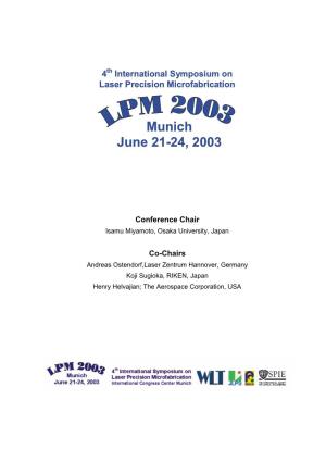Munich June 21-24, 2003