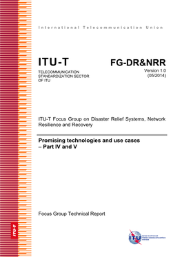 ITU-T FG-DR&NRR Deliverable