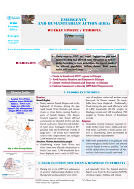 EHA Ethiopia Weekly Update –Week 46 / 2008