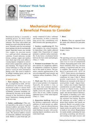 Mechanical Plating: a Beneficial Process to Consider