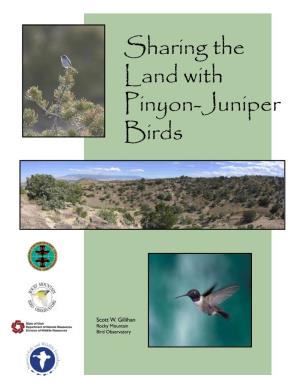 Sharing the Land with Pinyon-Juniper Birds