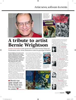 A Tribute to Artist Bernie Wrightson