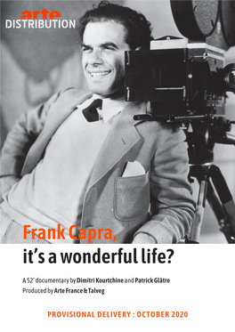 Frank Capra, It's a Wonderful Life?