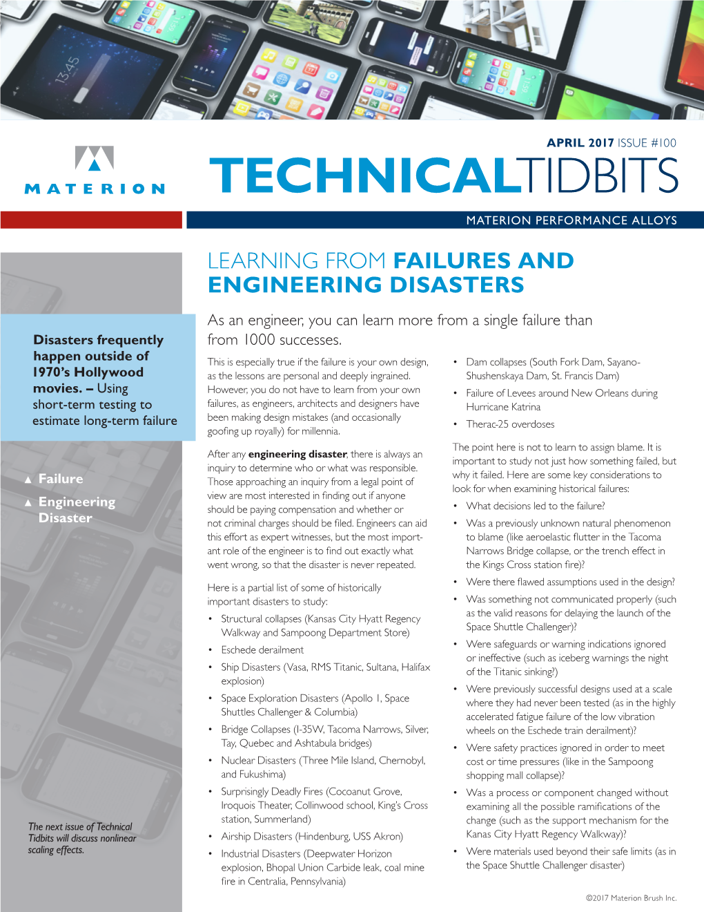 Issue #100 Technicaltidbits Materion Performance Alloys