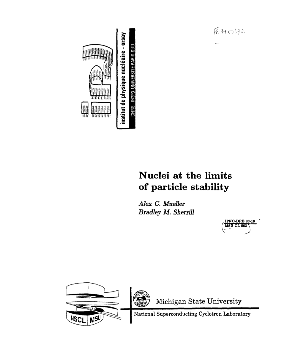 Nuclei at the Limits of Particle Stability