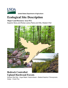 Ecological Site Description Major Land Resource Area 93A