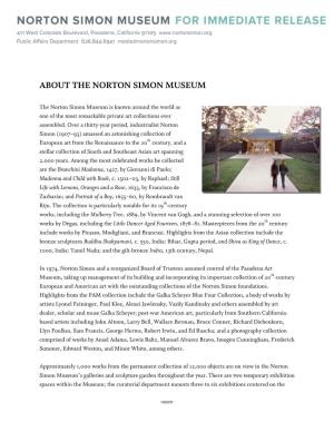 About the Norton Simon Museum