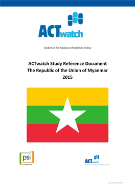 Myanmar 2015 Reference Document