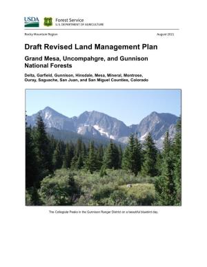 GMUG National Forests Draft Revised Land Management Plan