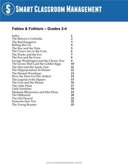 Fables & Folklore – Grades