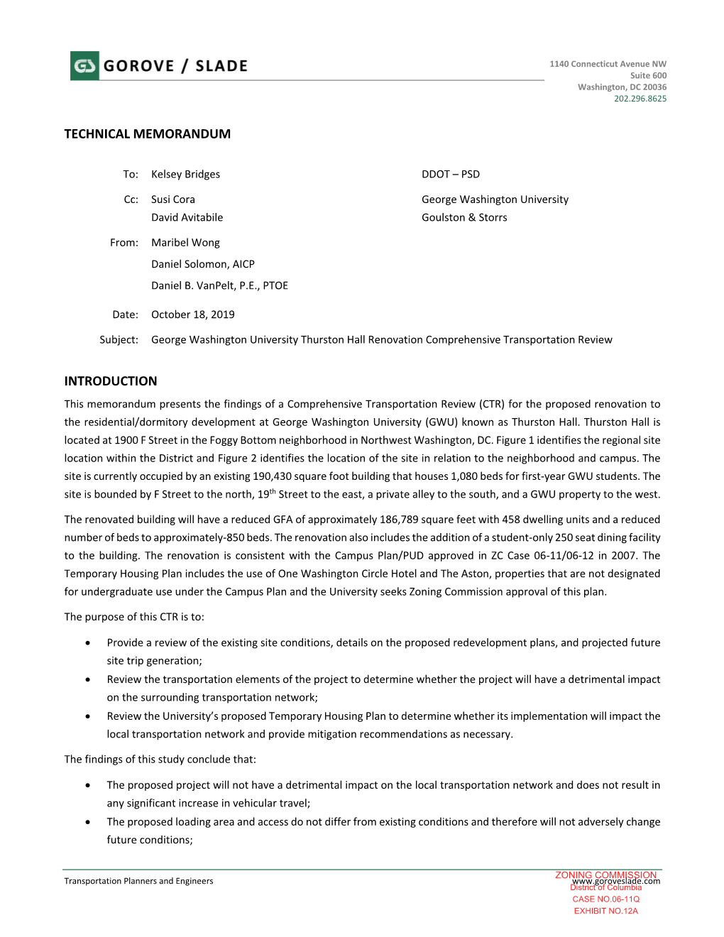 Technical Memorandum Introduction