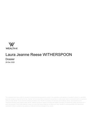 Wealth-X Laura Jeanne Reese WITHERSPOON Dossier