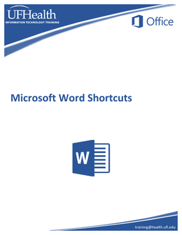 Microsoft Word Shortcuts