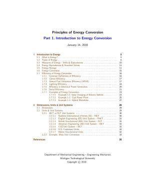 Principles of Energy Conversion Part 1