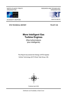 More Intelligent Gas Turbine Engines (Des Turbomoteurs Plus Intelligents)