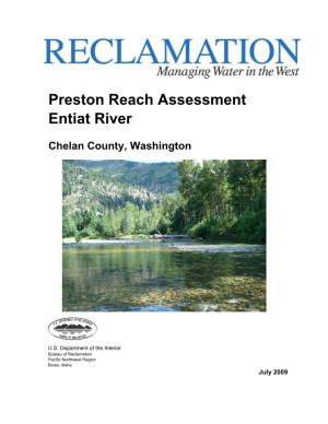 Preston Reach Assessment Entiat River
