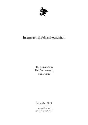 International Balzan Foundation
