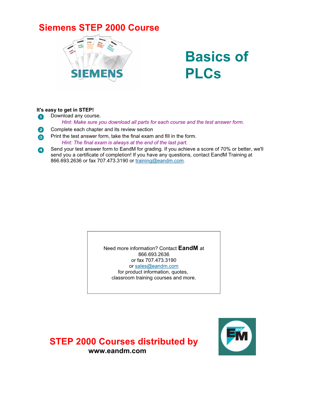 Basics of Plcs