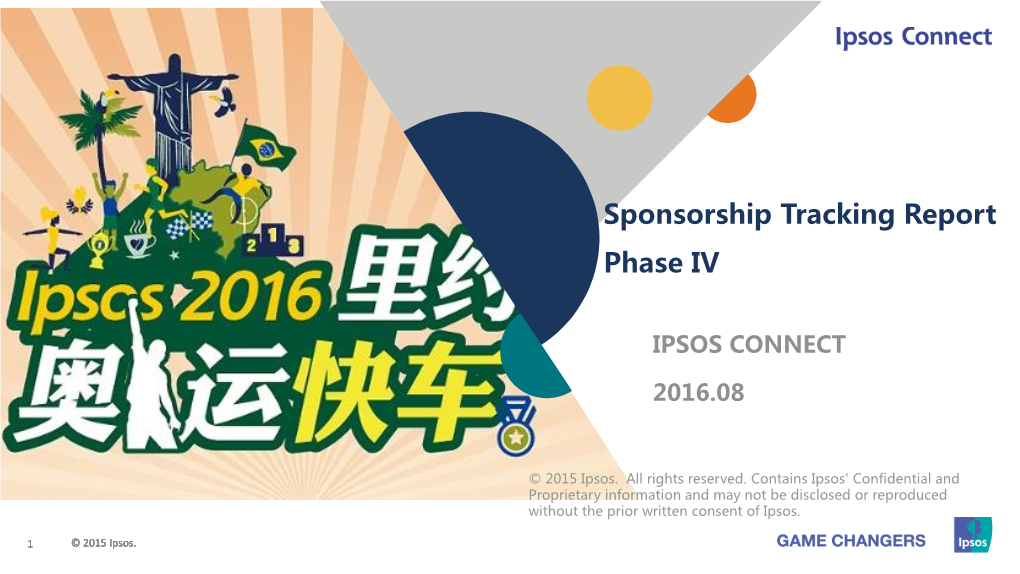 Sponsorship Tracking Report Phase IV