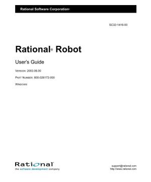Rational Robot User's Guide