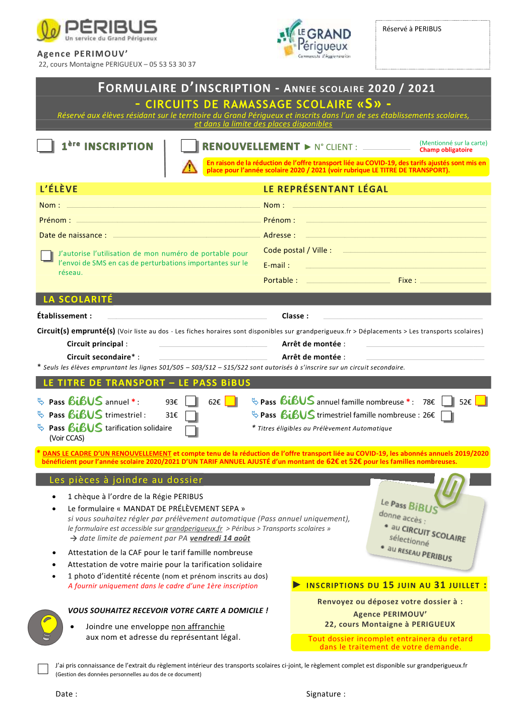 – Circuits De Ramassage Scolaire