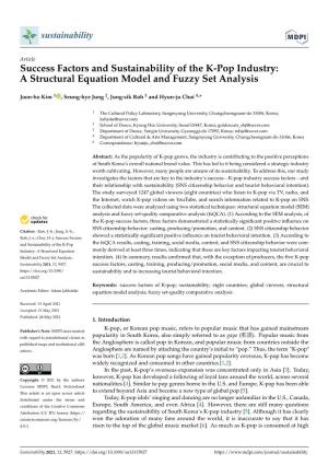 Success Factors and Sustainability of the K-Pop Industry: a Structural Equation Model and Fuzzy Set Analysis