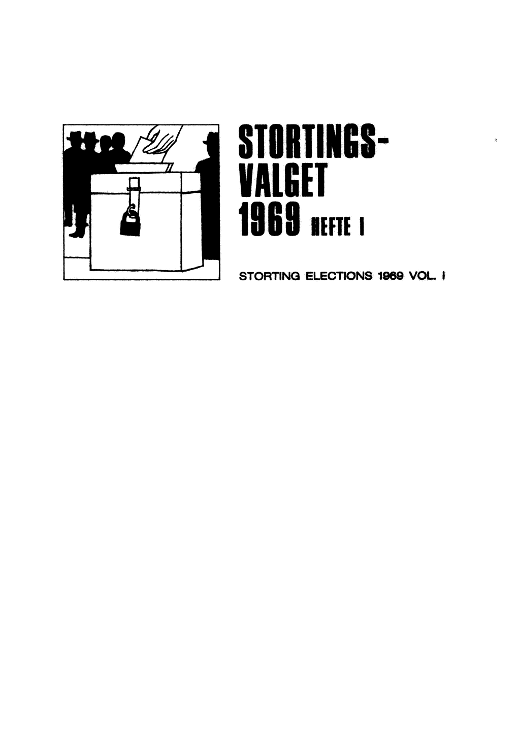 Stortingsvalget 1969. Hefte I