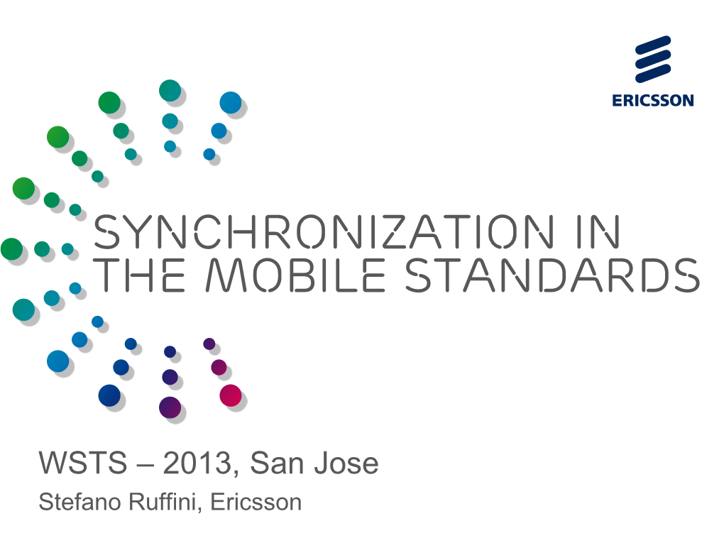 Synchronization in the Mobile Standards