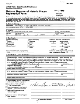 National Register of Historic Places Registration Form