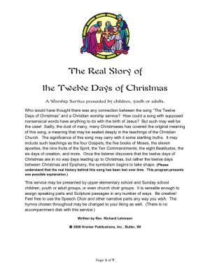 The Real Story of the Twelve Days of Christmas