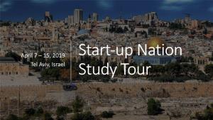 April 7 – 15, 2019 Tel Aviv, Israel