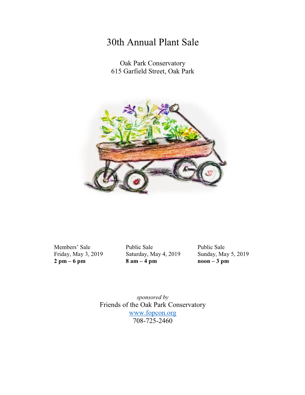 30Th Annual Plant Sale