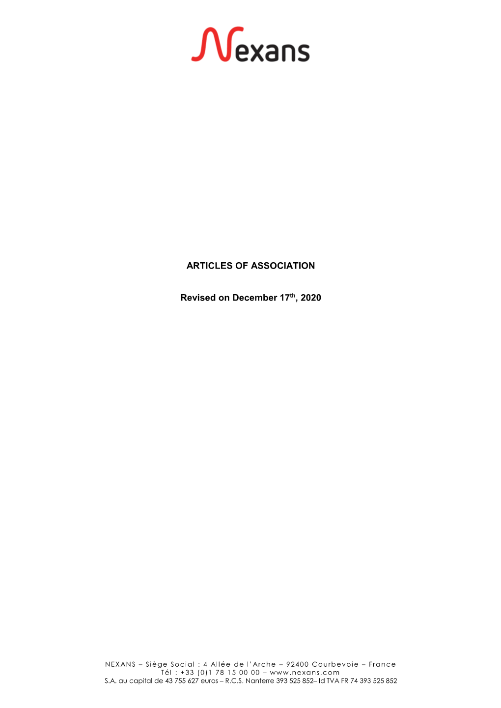 Articles of Association