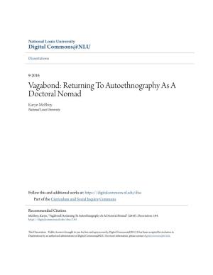 Returning to Autoethnography As a Doctoral Nomad Karyn Mcelroy National Louis University
