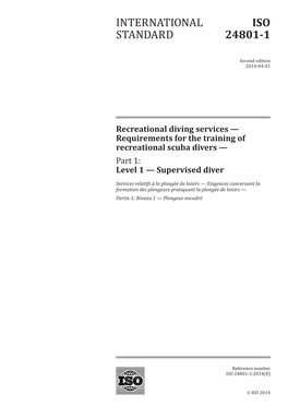 International Standard Iso 24801-1:2014(E)