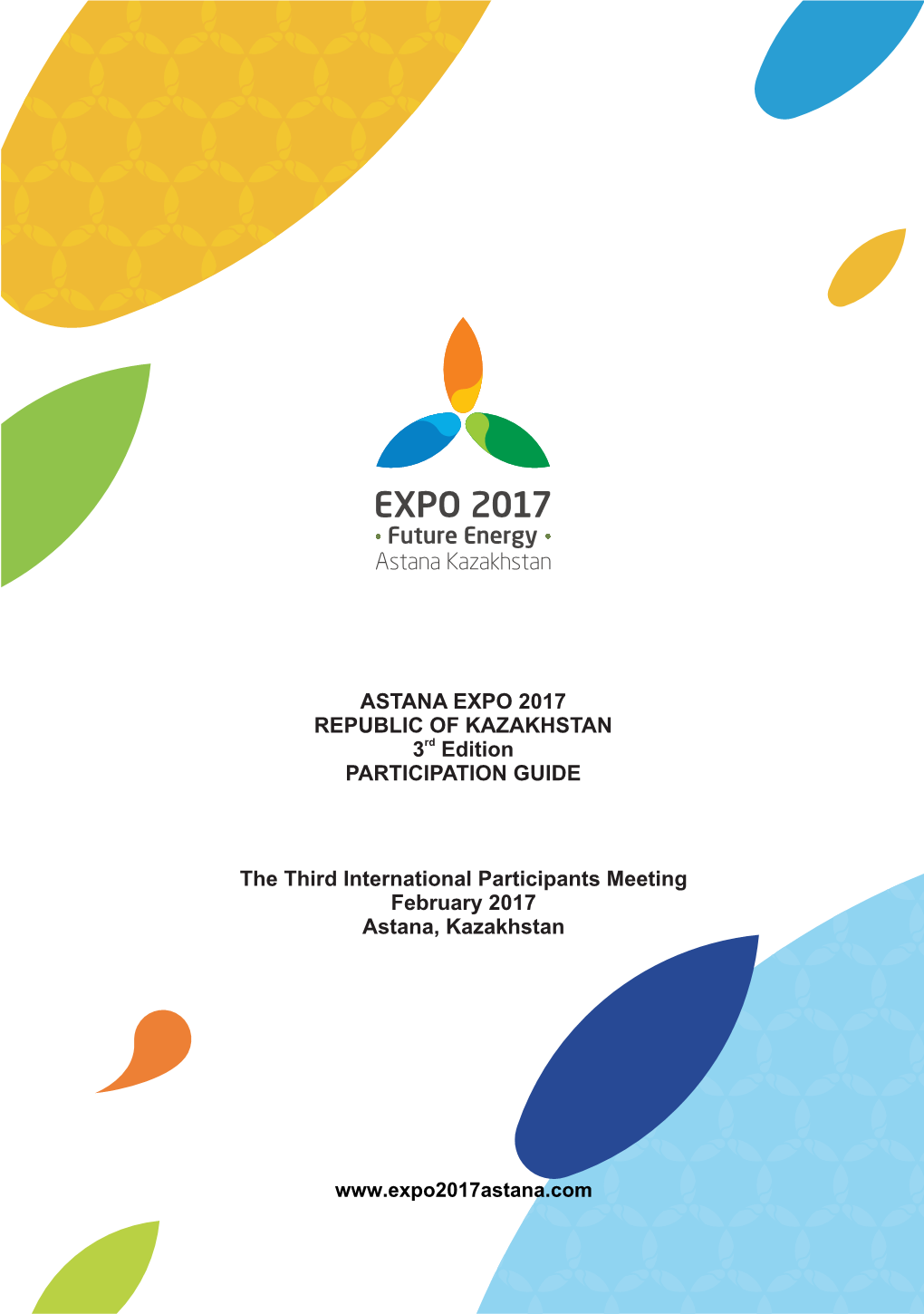 ASTANA EXPO 2017 REPUBLIC of KAZAKHSTAN 3 Edition