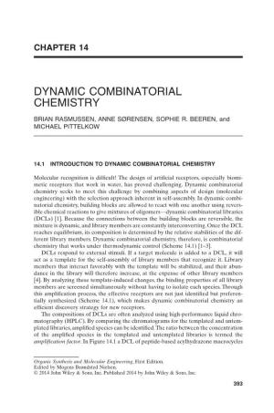 Dynamic Combinatorial Chemistry -.:. Michael Pittelkow