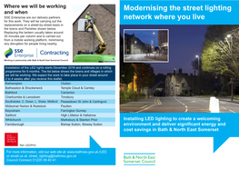 Modernising the Street Lighting Network Where You Live