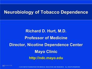 Neurobiology of Tobacco Dependence