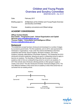 Academy Conversions and Ofsted Ratings